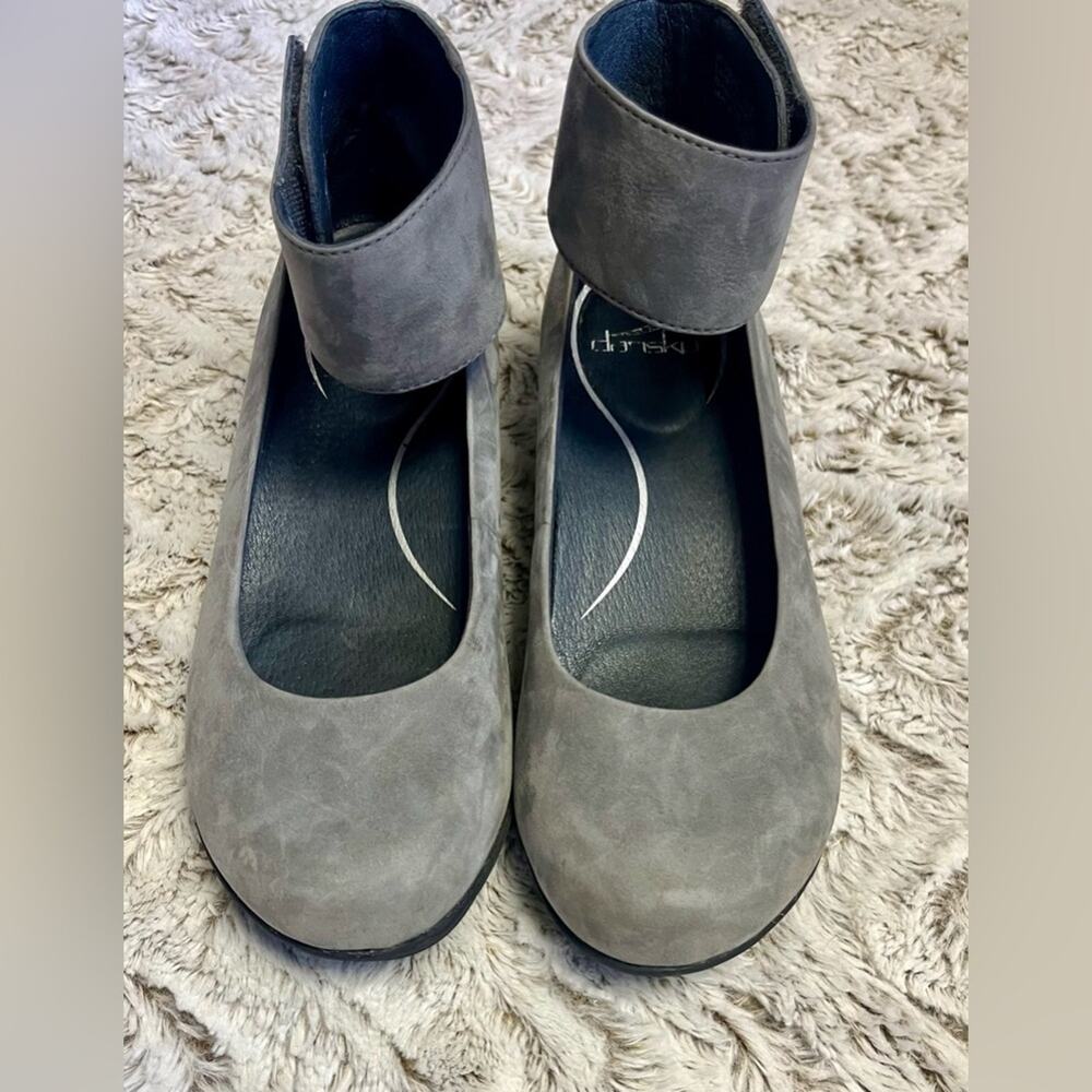 Dansko Gray Ankle Strap Loafers - Picture 3 of 8